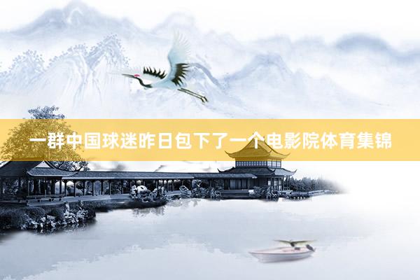 一群中国球迷昨日包下了一个电影院体育集锦