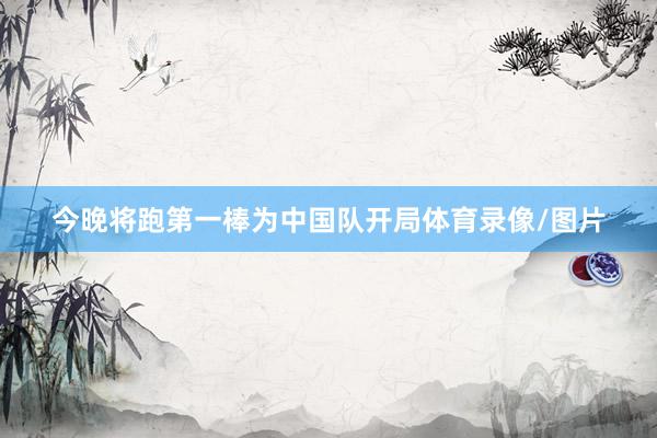 今晚将跑第一棒为中国队开局体育录像/图片