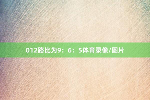012路比为9：6：5体育录像/图片