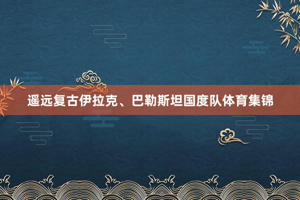 遥远复古伊拉克、巴勒斯坦国度队体育集锦