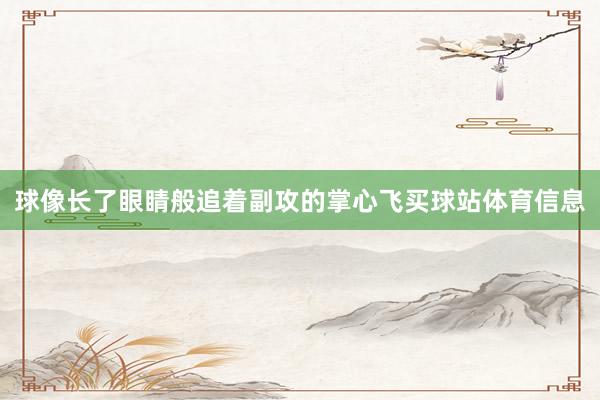 球像长了眼睛般追着副攻的掌心飞买球站体育信息