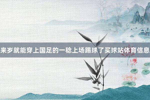 来岁就能穿上国足的一稔上场踢球了买球站体育信息