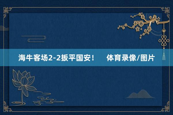 海牛客场2-2扳平国安！    体育录像/图片