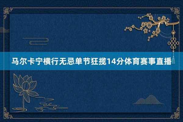 马尔卡宁横行无忌单节狂揽14分体育赛事直播