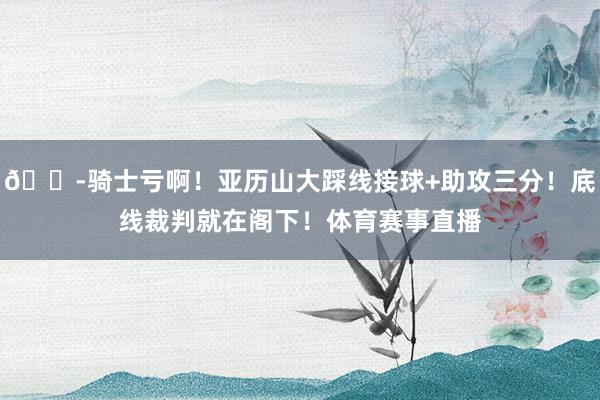 😭骑士亏啊！亚历山大踩线接球+助攻三分！底线裁判就在阁下！体育赛事直播
