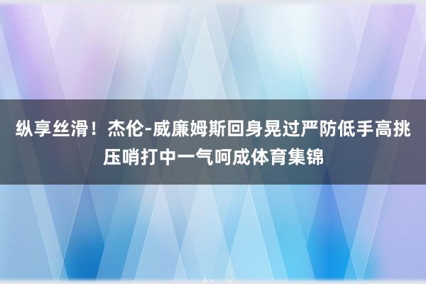 纵享丝滑！杰伦-威廉姆斯回身晃过严防低手高挑压哨打中一气呵成体育集锦