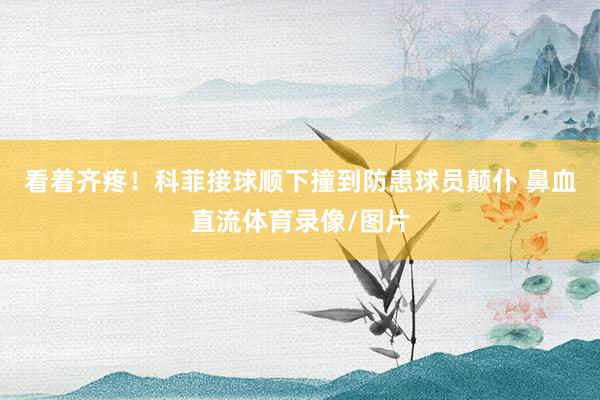 看着齐疼！科菲接球顺下撞到防患球员颠仆 鼻血直流体育录像/图片
