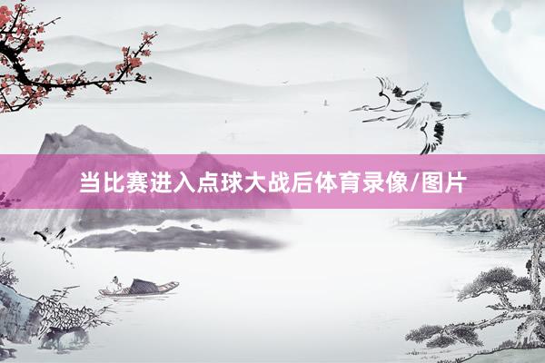 当比赛进入点球大战后体育录像/图片