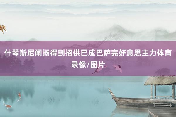 什琴斯尼阐扬得到招供已成巴萨完好意思主力体育录像/图片