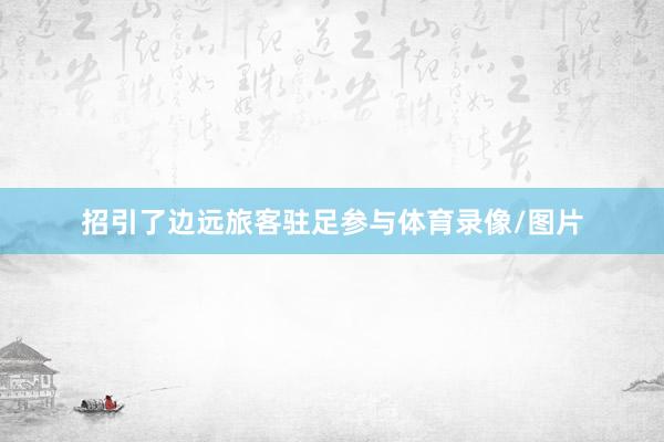 招引了边远旅客驻足参与体育录像/图片