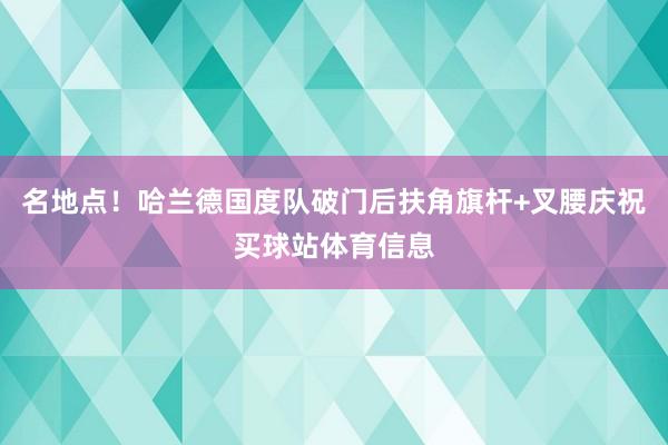 名地点！哈兰德国度队破门后扶角旗杆+叉腰庆祝买球站体育信息