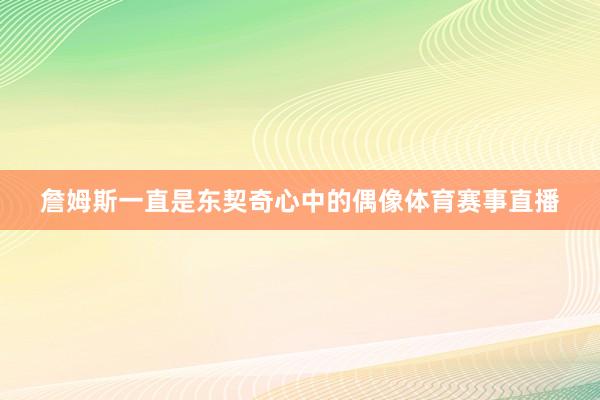 詹姆斯一直是东契奇心中的偶像体育赛事直播