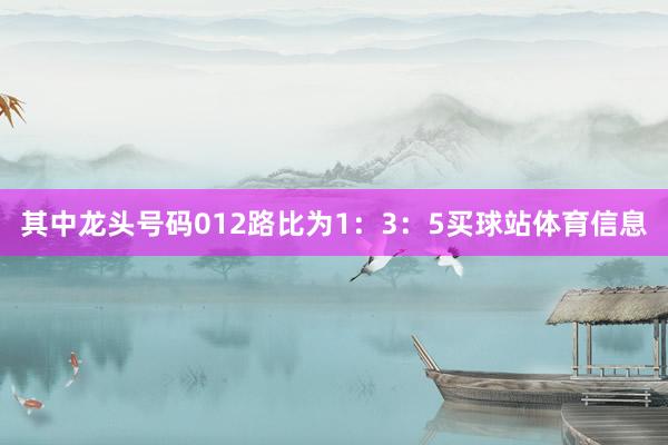 其中龙头号码012路比为1：3：5买球站体育信息
