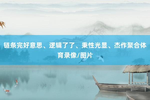 链条完好意思、逻辑了了、秉性光显、杰作聚合体育录像/图片