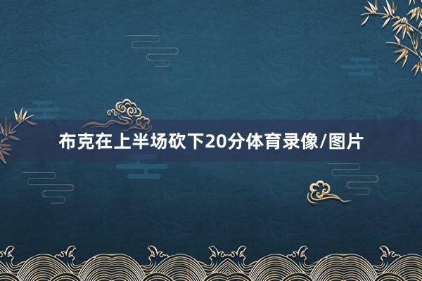 布克在上半场砍下20分体育录像/图片