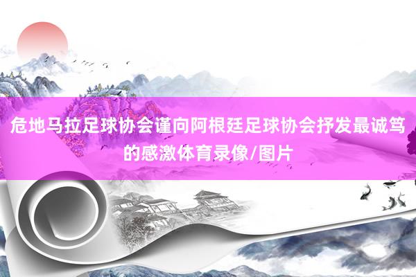 危地马拉足球协会谨向阿根廷足球协会抒发最诚笃的感激体育录像/图片