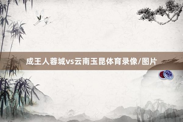 成王人蓉城vs云南玉昆体育录像/图片