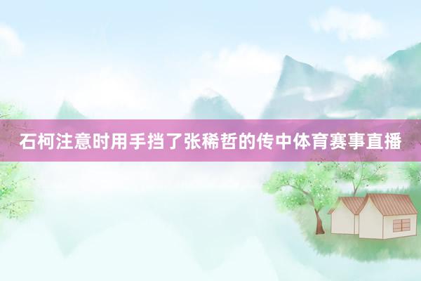 石柯注意时用手挡了张稀哲的传中体育赛事直播