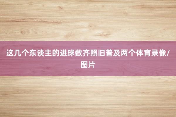 这几个东谈主的进球数齐照旧普及两个体育录像/图片